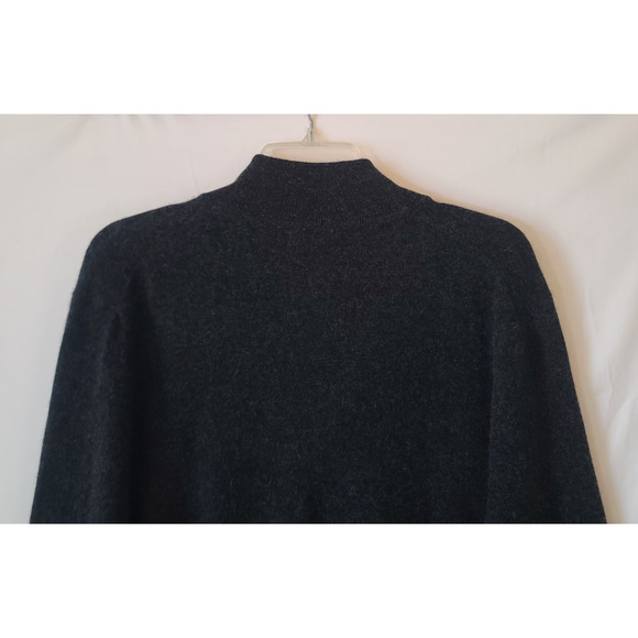 Sold! Naadam Mens Dark Gray Cashmere Quarter Zip Pullover Sweater XL - Picture 5 of 5